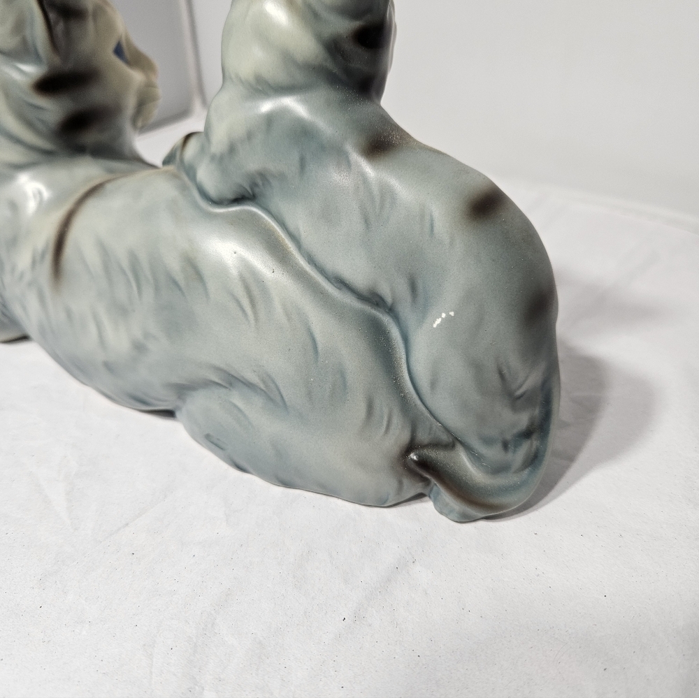 Vintage MCM Gray Ceramic Momma Cat & Kitten Baby Figurine Statue - Picture 6 of 12